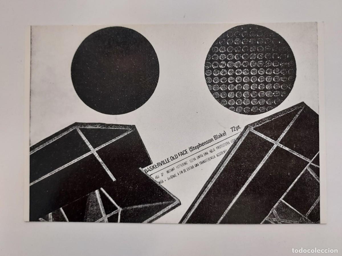 Postales: POSTAL ZABALA - BASKERVILLE OLD FACE (STEPHENSON BLAKE). S/C. 1970. (THE IDEA OF THE BOOK)