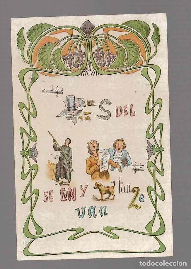 Postales: TARJETA POSTAL ARTISTICA ESPA&Ntilde;OLA JEROGLIFICO. N&ordm; 382. C.1900