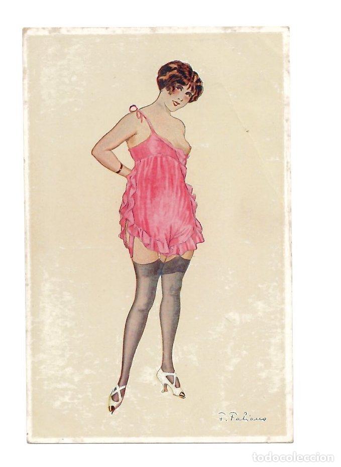 Postales: TARJETA POSTAL EROTICA ILUSTRADA POR FABIEN FABIANO. LES PETITES FEMMES. L.E. C.1910