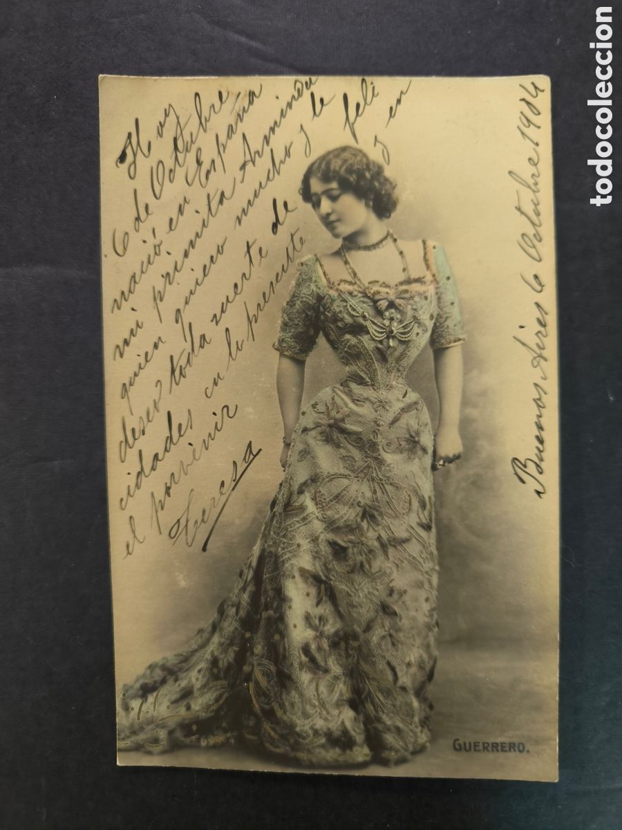 Postales: Postal modernista circulada en 1904, sin dividir.