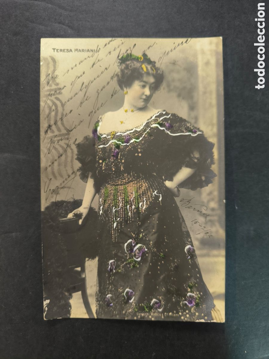 Postales: Postal modernista circulada en 1904, sin dividir.