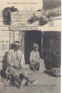 Postales: Algerie. Marchand de Charbon - Foto 1