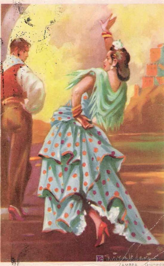 Postales: * FLAMENCO * Zambra, Granada. - Foto 1