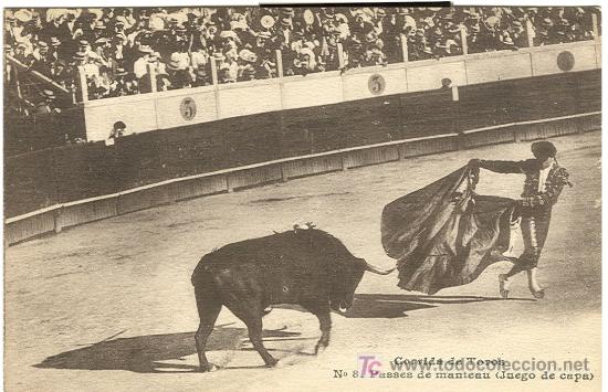 Postales: CORRIDA DE TOROS. PASSES DE MANTEAU. - Foto 1