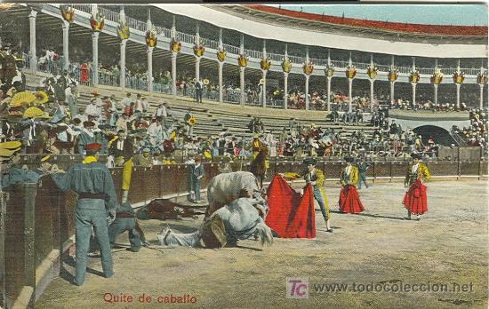 Postales: TOROS. QUITE DE CABALLO. - Foto 1