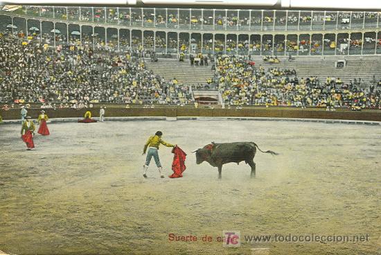 Postales: TOROS. SUERTE DE CAPA. - Foto 1