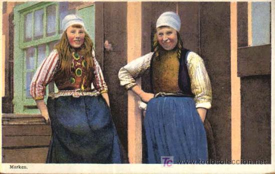 Postales: MARKEN (Tipos del pa&iacute;s). HOLANDA - Foto 1