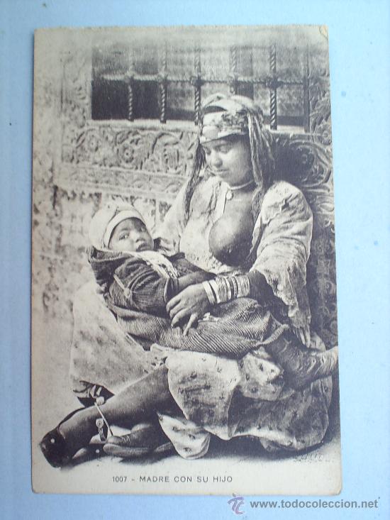 Postales: MADRE CON SU HIJO--SIN CIRCULAR . - Foto 1
