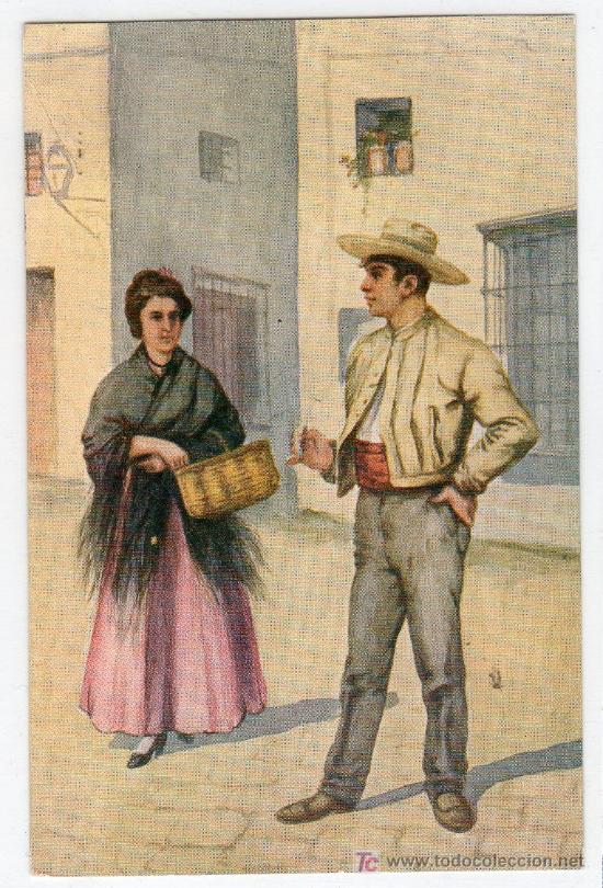 Postales: TARJETA POSTAL DE TIPOS GADITANOS - Foto 1