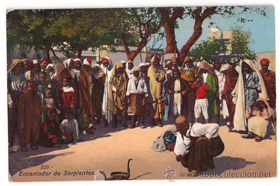 Postales: ENCANTADOR DE SERPIENTES - Foto 1