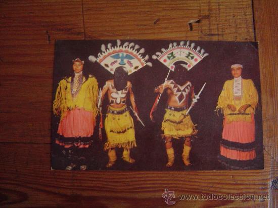 Postales: Targeta Postal Apache Indian Devil Dance.. - Foto 1