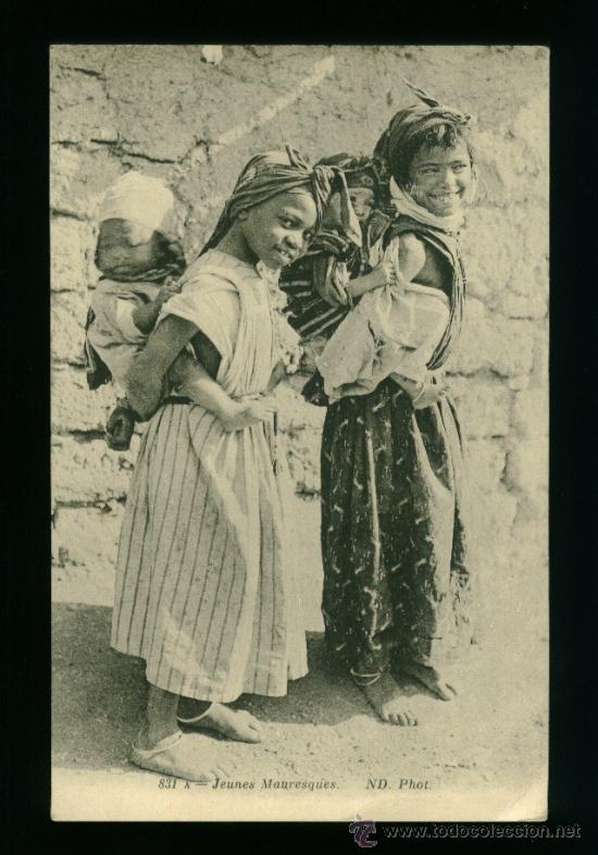 Postales: Postal Jovenes Moriscas - Circulada 1914 - Foto 1