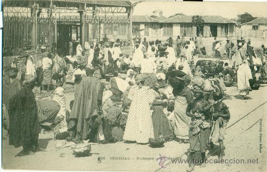 Postales: SENEGAL. EL MERCADO. HACIA 1910. - Foto 1