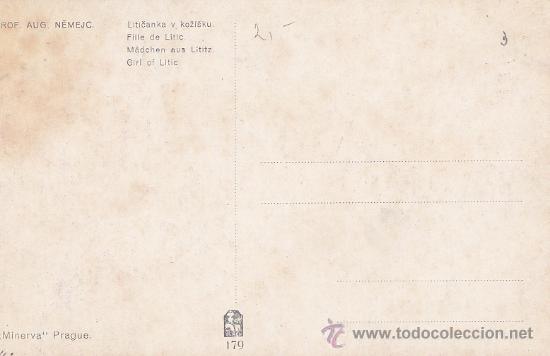 Postales: Postal antigua , mujer , moda, folclore, 2 - Foto 2