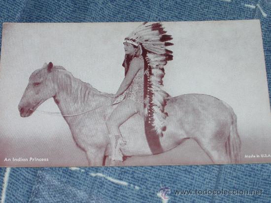 Postales: UNA PRINCESA INDIA: INDIOS/VAQUEROS + otra postal de regalo - Foto 1