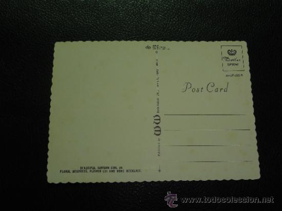 Postales: POSTAL DE CHICA GUAPA DE SAMOA - Foto 2