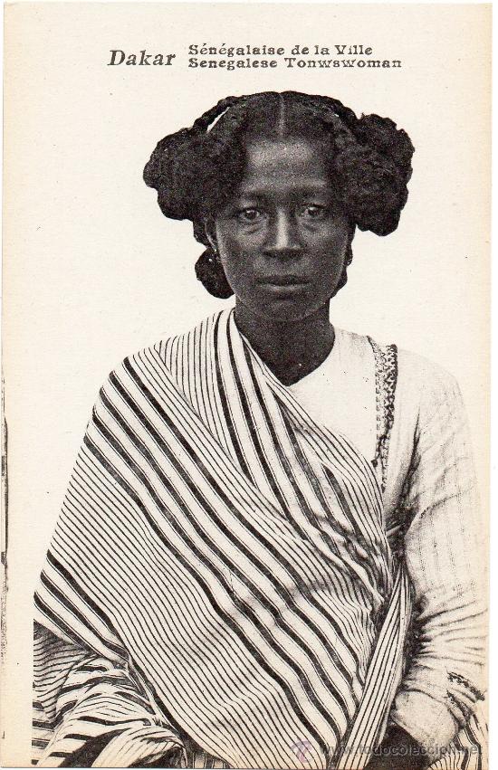 Postales: MUJER SENEGALESA, SIN CIRCULAR, RARA - Foto 1
