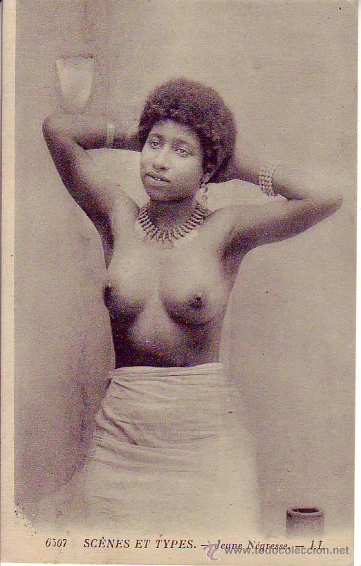 Postales: scenes et types - jeune negresse - Foto 1