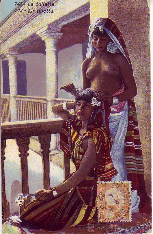 Postales: scenes et types - la toilette - Foto 1