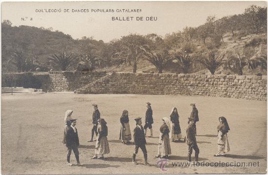 Postales: BALLET DE D&Eacute;U, DANSA POPULAR CATALANA. - Foto 1