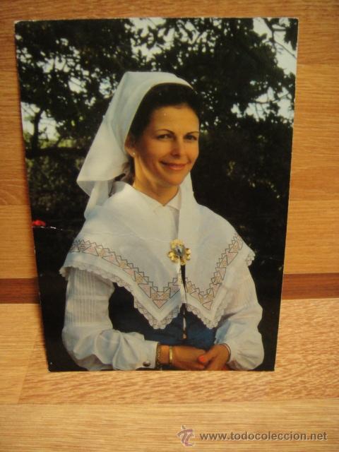 La reina Silvia de Suécia postal 