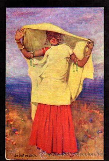 Postales: An Indian belle. No circulada. - Foto 1