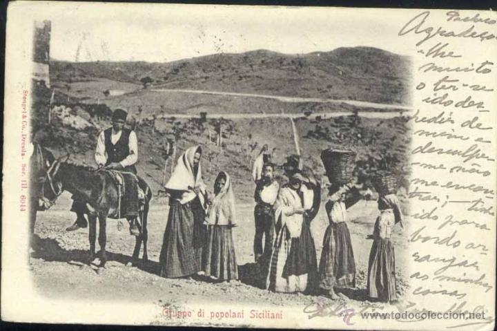 Postales: GRUPPO DI POPOLANI SICILIANI - Foto 1