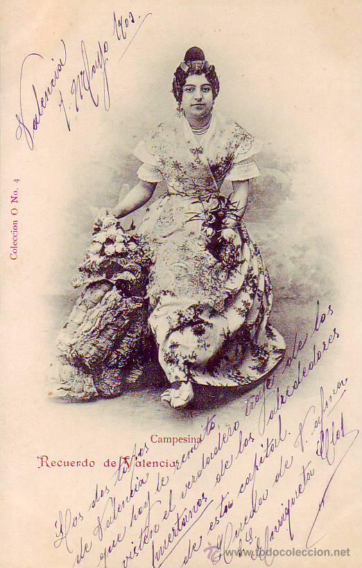 Postales: campesina - recuerdo de valencia - Foto 1