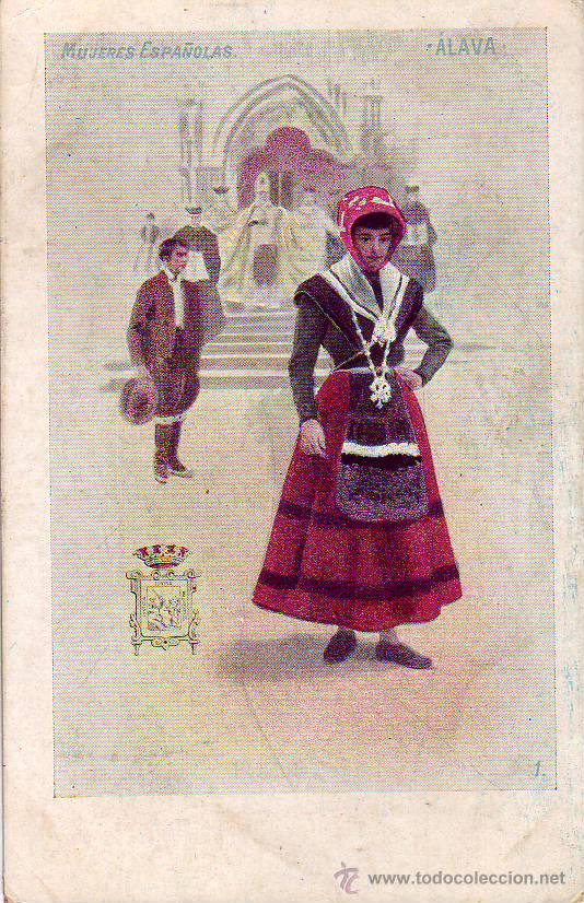 Postales: mujeres espa&ntilde;olas - alava - Foto 1
