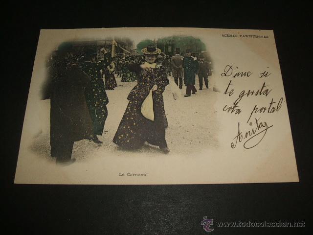 Postales: PARIS CARNAVAL POSTAL ANTERIOR A 1905 - Foto 1