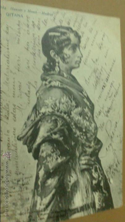 Postales: HAUSER Y MENET N&ordm; 1684, SIN DIVIDIR, GITANA - Foto 1