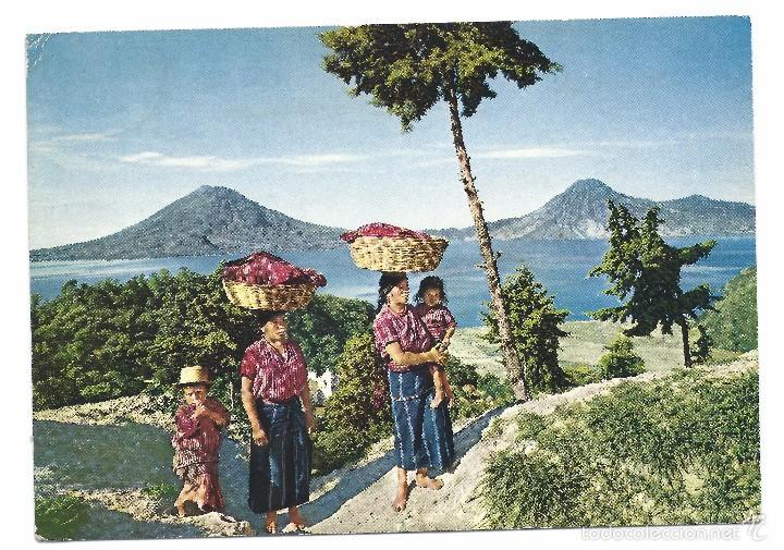 Postales: LAGO ATITLAN - GUATEMALA - POSTAL ESCRITA - Foto 1