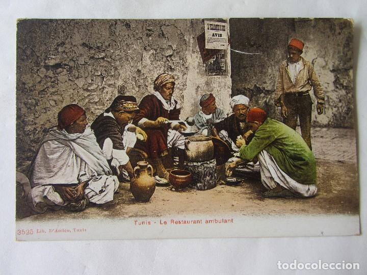 Postales: POSTAL LE RESTAURANT AMBULANT.TUNIS - Foto 1