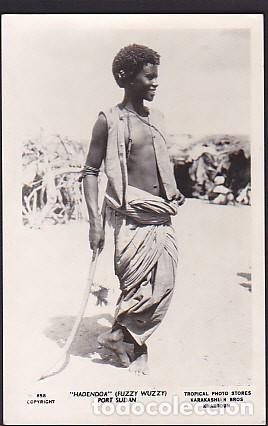 Postales: POSTAL DEL SUDAN PERSONAJE - Foto 1