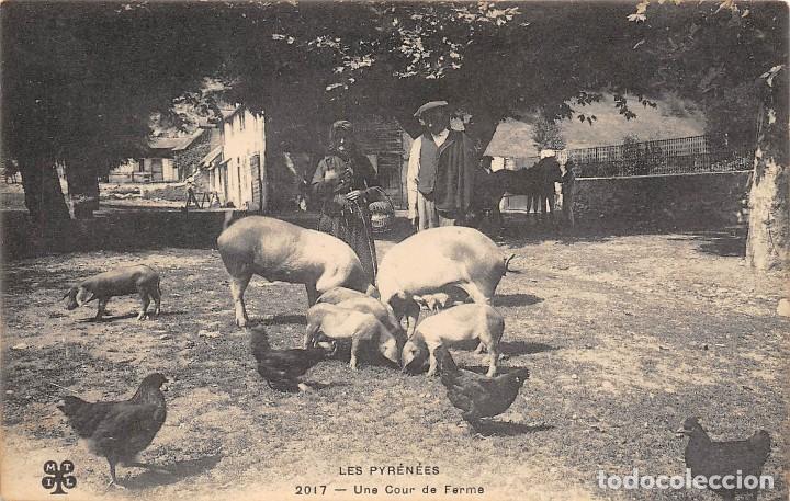 Postales: LES PYREN&Eacute;ES.- UNE COUR DE FERME - Foto 1