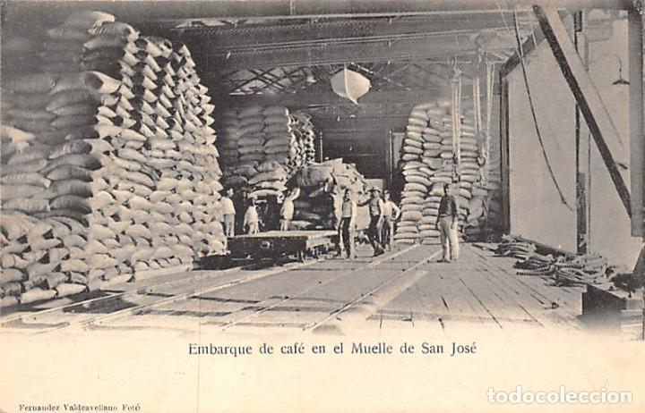 Postales: EMBARQUE DE CAF&Eacute; EN EL MUELLE DE SAN JOS&Eacute; - Foto 1