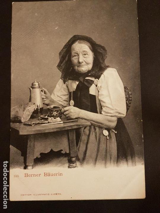 Postales: SUIZA MUJER TIPOS POSTAL ETNICA - Foto 1