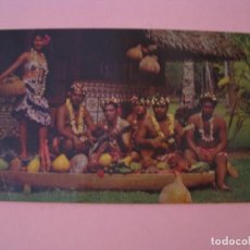 Postales: POSTAL DE TAHITI. FIESTA TAITIANA. IMPRESO EN EE.UU.. Lote 167577344