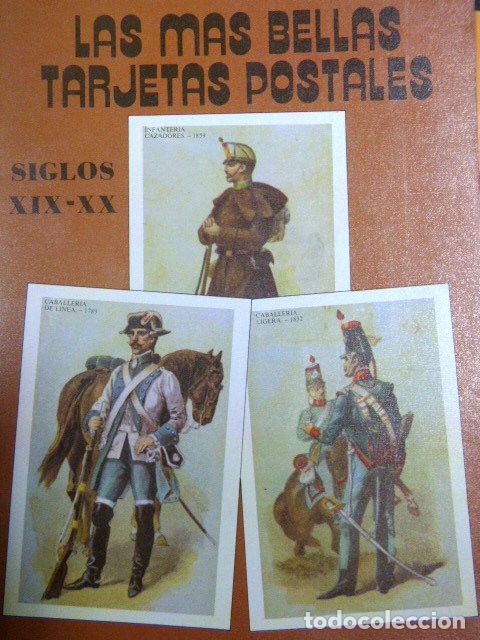 Postales: libro de postales de militares de epoca - Foto 1