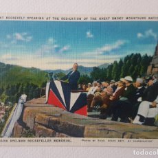 Postales: SMOKY MOUNTAINS PRESIDENTE ROOSEVELT HABLANDO USA POSTAL. Lote 183465983