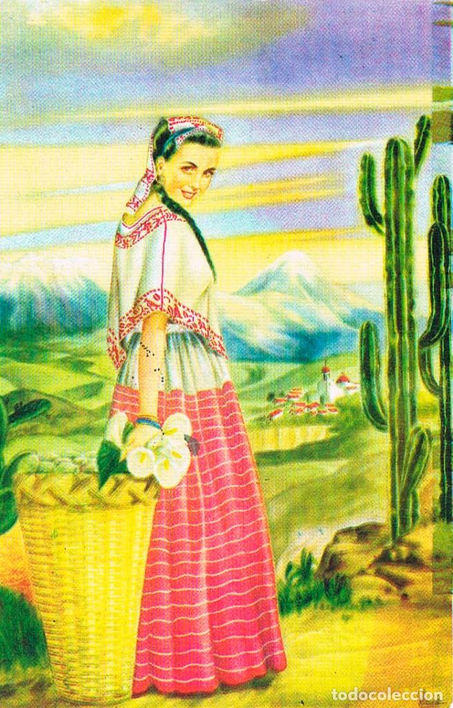 Postales: MEJICO, VENDEDORA DE FLORES - Foto 1