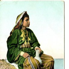 Postales: EGIPTO-JOVEN ÁRABE CON VASIJA DE BARRO PARA AGUA-- AÑO 1900