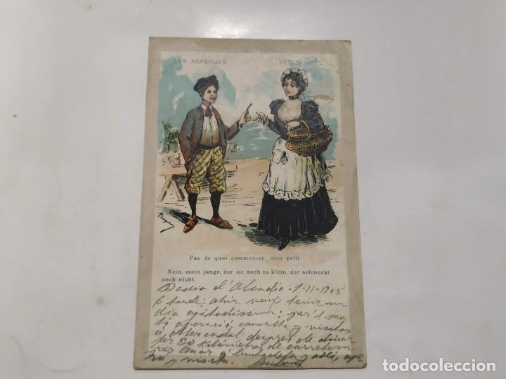 Postales: POSTAL LES ASPERGES - DER SPARGEL - Foto 1