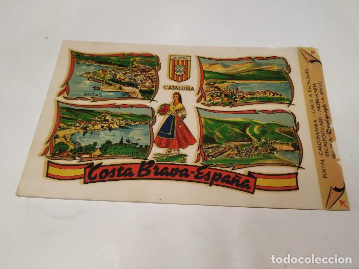 Postales: POSTAL CALCOMAN&Iacute;A COSTA BRAVA - Foto 1