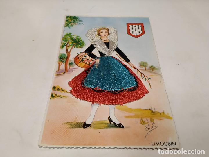 Postales: POSTAL BORDADA LIMOUSIN - Foto 1