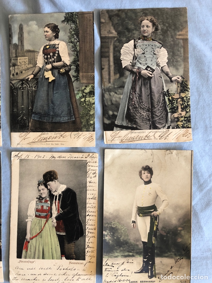 Postales: 6 tarjetas postales antiguas - Foto 3