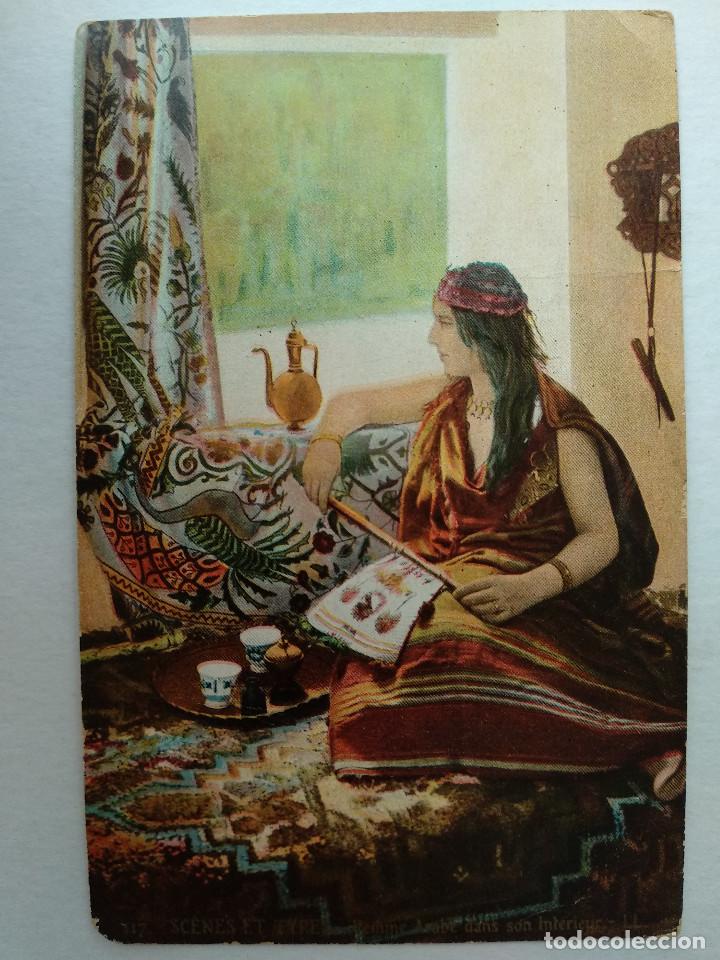 Postales: ESCENAS Y TIPOS. MUJER ARABE EN INTERIOR. (ED. LL), 117 - Foto 1
