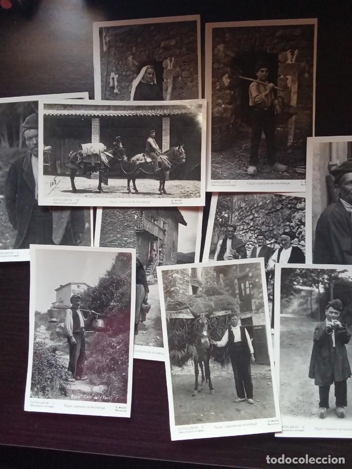 Postales: Tipus i costums de muntanya.10 postals. - Foto 1