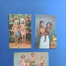 Postales: 3 ORIGINALES Y ANTIGUAS POSTALES DE CEYLAN. SRI LANKA. ASIA.