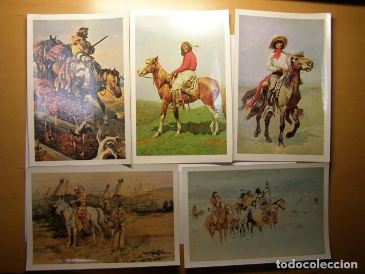 Postales: 24 Postales historia del oeste. - Foto 3